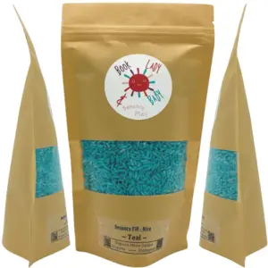 Teal Colored Rice