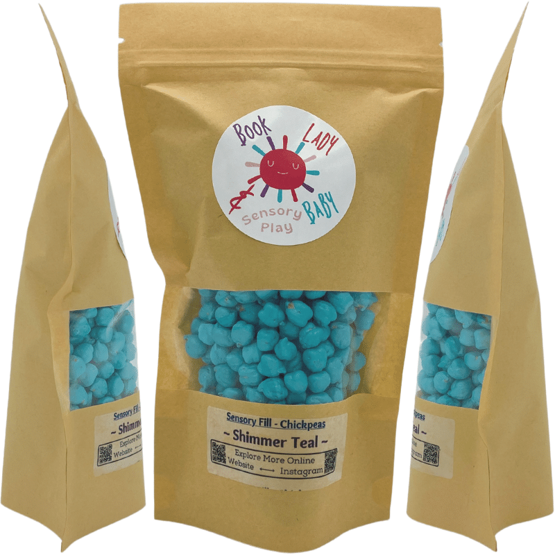 Shimmer Teal Colored Chickpeas