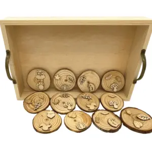 Nature Dough Stamps - Wood Slices